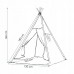 Дитячий намет (вігвам) Springos Tipi XXL White/Sky Blue, код: TIP05