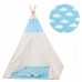 Дитячий намет (вігвам) Springos Tipi XXL White/Sky Blue, код: TIP05