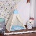 Дитячий намет (вігвам) Springos Tipi XXL White/Sky Blue, код: TIP05