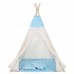 Дитячий намет (вігвам) Springos Tipi XXL White/Sky Blue, код: TIP05