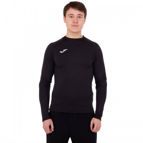 Лонгслів спортивний чоловічий Joma Brama Fleece S, чорний, код: 101015-100_SBK