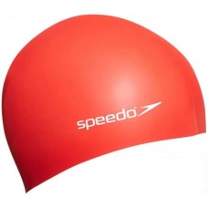 Шапка для плавання дитяча Speedo Flat Silicone Cap Team Ju червоний, код: 5151746380026