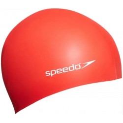 Шапка для плавання дитяча Speedo Flat Silicone Cap Team Ju червоний, код: 5151746380026