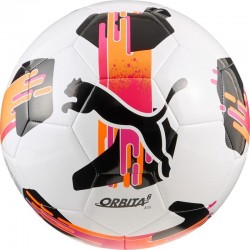 М"яч футбольний Puma Orbita 6 MS №5, білий-чорний-рожевий, код: 4069157801959