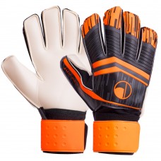 Рукавиці воротарські PlayGame з захисними вставками на пальці чорний-помаранчевий, розмір 10, код: FB-900_BKOR_10-S52