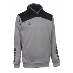 Толстовка чоловіча Select Oxford Hoodie L, сірий-чорний, код: 5703543284221