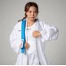 Пояс для кімоно Smail з ліцензією WKF, розмір 220, блакитний, код: 1388-62