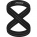 Силові ремені RDX Gym Lifting 8 Figure Straps S, сірий, код: WAC-W8G-S