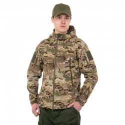 Куртка тактична флісова Tactical 2XL (52-54), камуфляж, код: TY-7491_2XLK