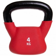 Гиря сталева з вініловим покриттям UFC 4кг, червоний, код: UHA-69692-S52