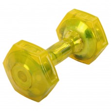 Гантель для фітнесу з TPU покриттям Zelart Jelly Urethane Coated Dumbbells 1х3,4кг, жовтий, код: TA-2946-7_5LB-S52