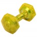 Гантель для фітнесу з TPU покриттям Zelart Jelly Urethane Coated Dumbbells 1х3,4кг, жовтий, код: TA-2946-7_5LB-S52