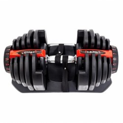 Гантель регульована HMS SR80 1х37.4, чорно-червона, код: 5907695531282-IN