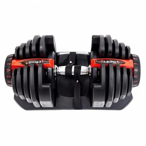 Гантель регульована HMS SR80 1х37.4, чорно-червона, код: 5907695531282-IN Гантель регульована HMS SR80 1х37.4, чорно-червона, код: 5907695531282-IN