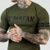 Футболка чоловіча GymBeam Stripes Olive XXL, зелений, код: 120526-GB