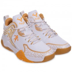 Кросівки для баскетболу PlayGame Sport розмір 44 (28см), білий-помаранчевий, код: OB-9905-1_44WOR