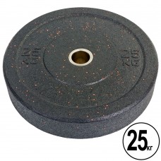 Бамперні диски для кроссфіта Record Raggy Bumper Plates з структурної гуми 25кг (d-51мм), код: TA-5126-25-S52