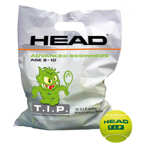 М"ячі для тенісу Head TIP Green polybag 72 balls, код: 07248978280
