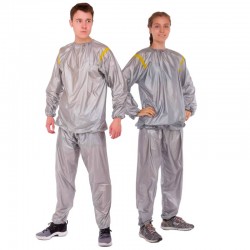 Костюм для схуднення FitGo Sauna Suit 2XL (54-56) сірий, код: ST-2122_2XLGR