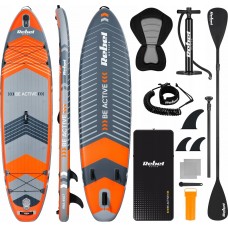 Надувна SUP дошка (Сапборд) Rebel Active RBA-4507 335 помаранчево-сіра, код: M-14043987-IN