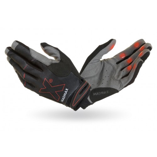 Рукавички для фітнесу MadMax MXG-103 X Gloves Black/Grey L, код: MXG-103-BLK_L