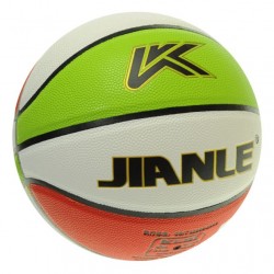 М"яч баскетбольний Kepai Jiangle №5 підлітковий, зелений-білий-помаранчевий, код: 209395-T