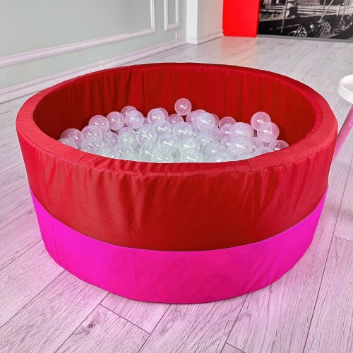 Сухий басейн Прапорець Tia-Sport 1000х400 мм, червоний-рожевий (sm-1109-21), код: sm-1109-8-51