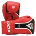 Боксерські рукавиці RDX Aura Plus T-17 12 унцій, червоний-чорний, код: BGR-T17RB-12OZ+