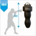 Мішок боксерський апперкотний на 8 пружинах L180 мм Boyko-Sport Силует №4 ПВХ 1450х400 мм, код: bs0432042002-BK