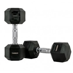 Гантель шестигранна Thunder 1х10 кг, код: HEXAGONAL-DUMBBELLS-10KG-IN