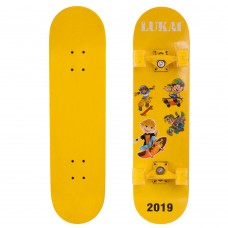 Скейтборд Lukai жовтий, код: SK-1245-1-S52