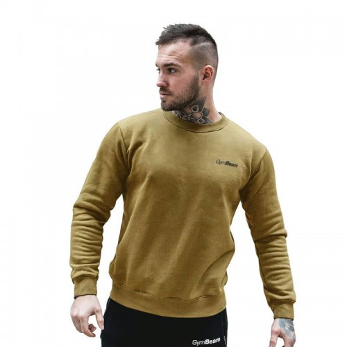 Толстовка чоловіча GymBeam Basic Military Green XL, зелений, код: 120235-GB