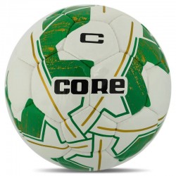 М"яч футбольний Core Fighter №5, білий-зелений, код: FB-8465_WG