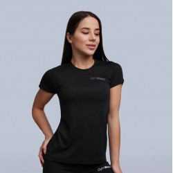 Футболка жіноча спортивна GymBeam Clothing TRN Black XS, чорний, код: 2192116-GB