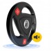 Диск олімпійський 4Fizjo металевий, прогумований 2x10 кг, чорний, код: P-5905973401289