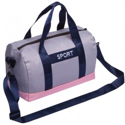 Сумка для спортзалу SP-Sport Sport сірий-рожевий, код: LLW7103_GRP-S52