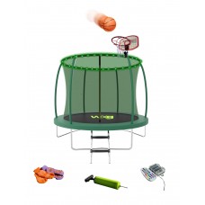 Батут WCG із внутрішньою захисною сіткою та LED підсвіткою 10FT (3050 мм), зелений, код: W-1003-IF Батут WCG із внутрішньою захисною сіткою та LED підсвіткою 10FT (3050 мм), зелений, код: W-1003-IF