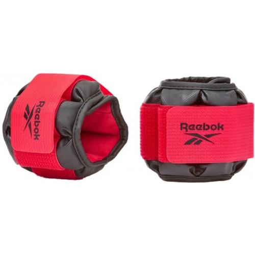 Обважнювачі на ноги і руки Reebok Premium Ankle 0.5 кг, чорний-червоний, код: 885652020657
