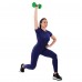 Гантель для фітнесу з TPU покриттям Zelart Jelly Urethane Coated Dumbbells 1х4,5кг, салатовий, код: TA-2946-10LB-S52