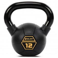 Гиря тренувальна цільна сталева з PVC покриттям Mdbuddy 12кг, чорний, код: TA-5428-12 Гиря тренувальна цільна сталева з PVC покриттям Mdbuddy 12кг, чорний, код: TA-5428-12