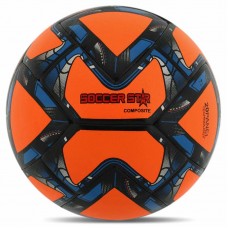 М"яч футбольний Hibred Soccer Star №5 PU, помаранчевий, код: FB-6039_OR