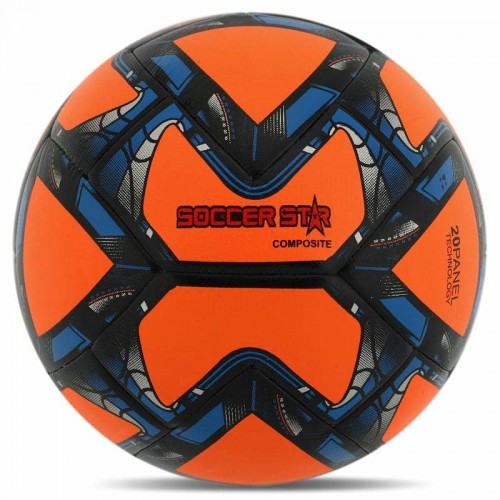 М"яч футбольний Hibred Soccer Star №5 PU, помаранчевий, код: FB-6039_OR