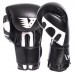 Рукавиці боксерські шкіряні на липучці Velo 10 унцій, чорний, код: VL-2208_10BK-S52