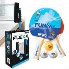 Набір для настільного тенісу Gewo Double-Fun + сітка Flexx, код: 931293-SVA