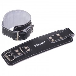 Манжет (ремінь) для силової тяги на гомілки та зап"ястя Zelart чорний, код: SB-165197-S52