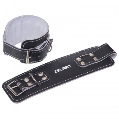 Манжет (ремінь) для силової тяги на гомілки та зап"ястя Zelart чорний, код: SB-165197-S52