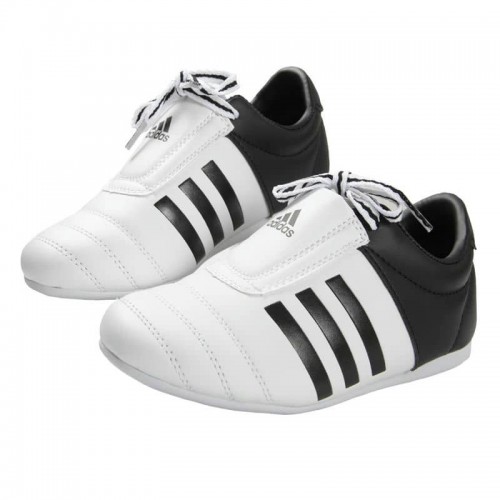 Степи для тхеквондо Adidas Adi-Kick II, розмір 40,5 UK 8 (26,5 см), чорно-білі, код: 15539-890