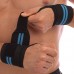 Бинти кистьові для жиму Mute Strength Wrist Wraps, 2шт, чорний-синій, код: 9097_BL
