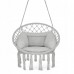 Крісло-гойдалка підвісна, плетена з подушкою 4Fizjo Boho Dream 80 см, сірий, код: P-5905973404532