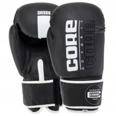 Рукавички боксерські Core 8 унцій, чорний-сірий, код: BO-8540_8GR